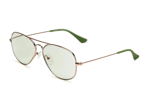 Mabuhay Reading Glasses - Polished Rose/Green